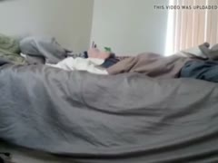 To satisfy her pussy, a hot wife masturbates on a concealed camera.